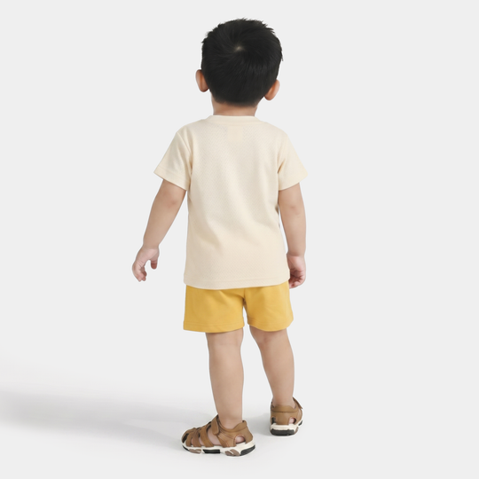 Infant Boys Poly Viscose Knitted Suit (Character) - Yellow