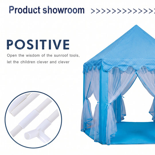 Kids Hexagonal Princess Castle Play Tent