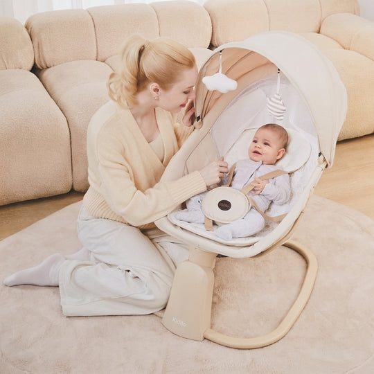Kidilo 3-in-1 Deluxe Multi-Functional Bassinet & Electric Swing