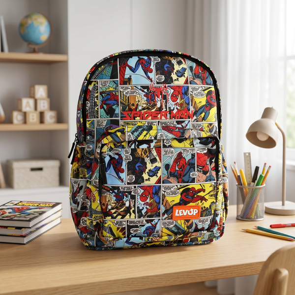 LEVUP 16" Comic Print Backpack | Grade 1–4