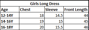 Teens Girls khaddar Long Dress -Teal Green
