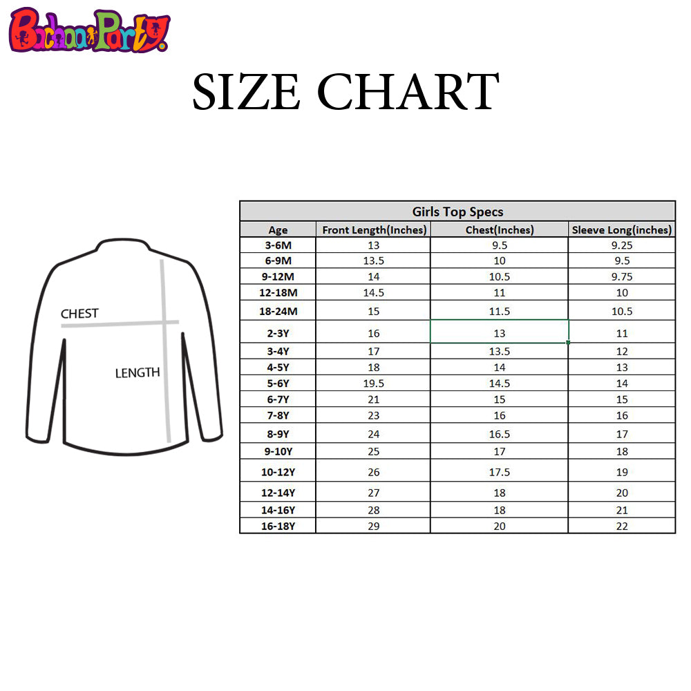 Girls Digital Print Casual Top - Multi