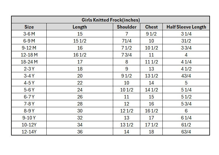 Infant Girls Cotton Jersey Knitted Frock Good Times