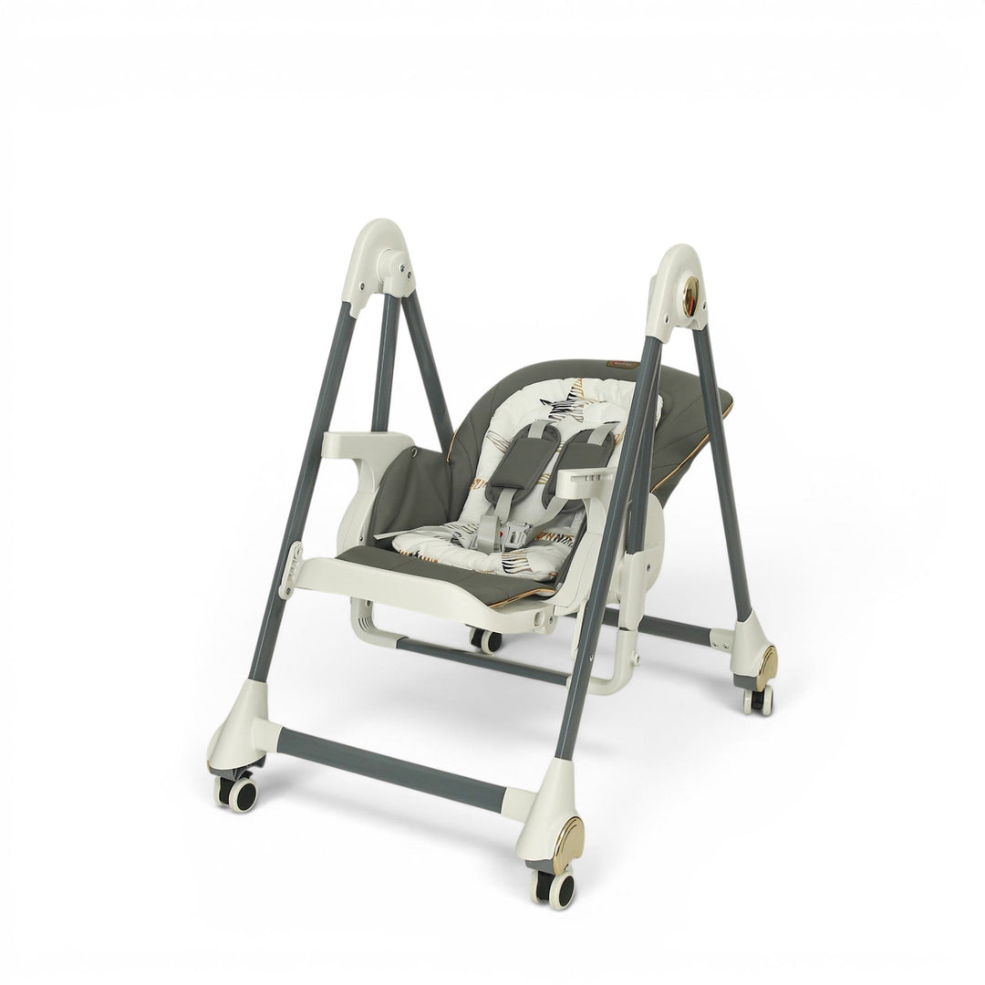 TINNIES BABY HIGH CHAIR WITH SWING - GREY