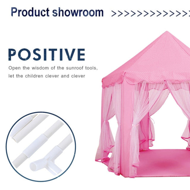 Kids Hexagonal Princess Castle Play Tent