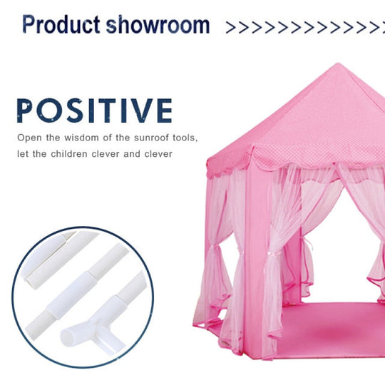 Kids Hexagonal Princess Castle Play Tent
