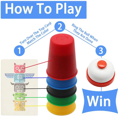 Brain Game Quick Stacks Cups Games for Kids