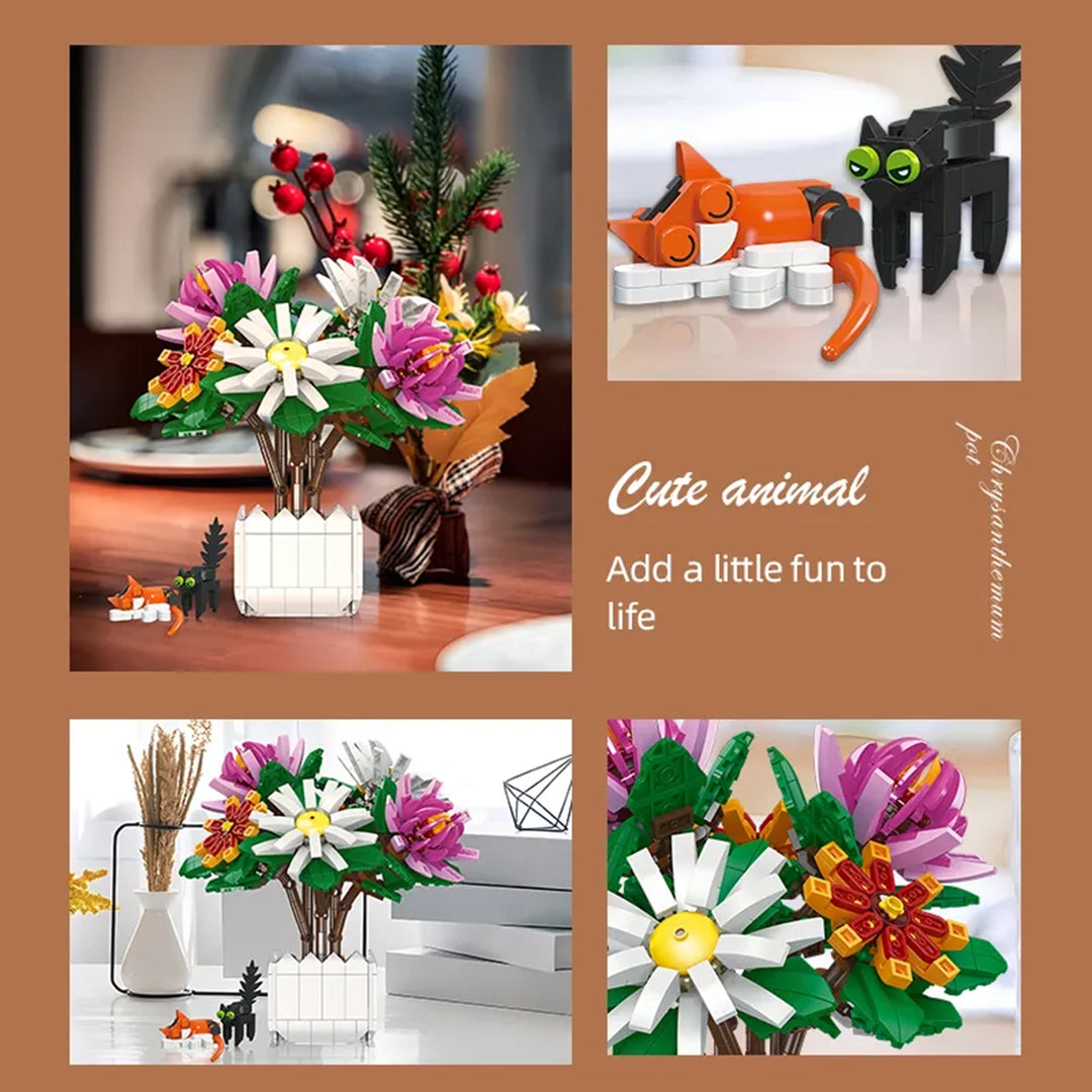 Chrysanthemum Building Blocks 900Pcs JJ9036