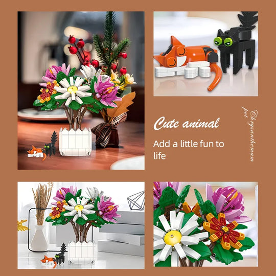Chrysanthemum Building Blocks 900Pcs JJ9036