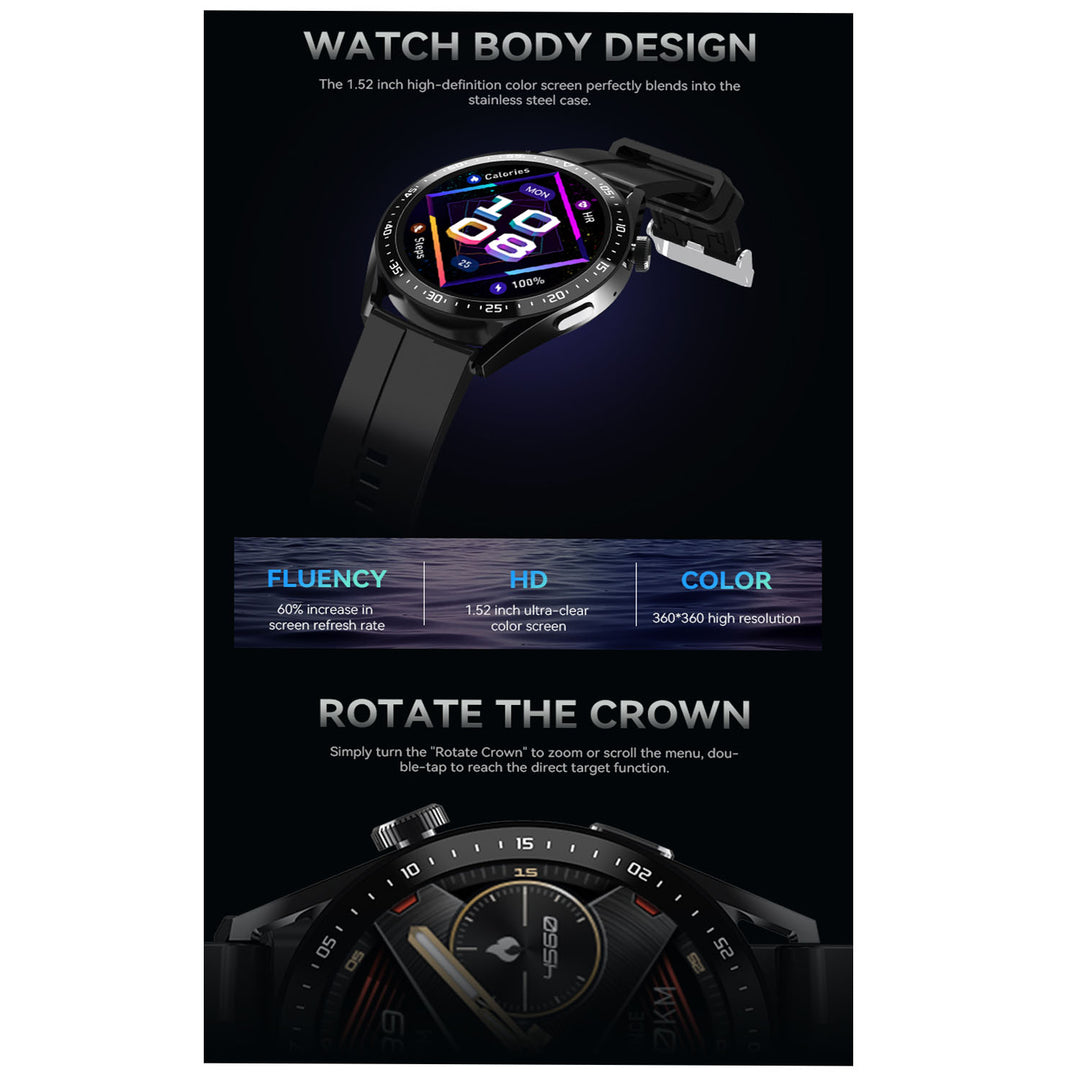 Smart Watch HW23 Pro Round 1.52" Big screen NFC Full Touch Screen