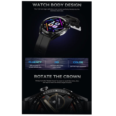 Smart Watch HW23 Pro Round 1.52" Big screen NFC Full Touch Screen