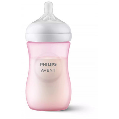 Philips Avent Natural Response 260ml Baby bottle in pastel pink-SCY903/11