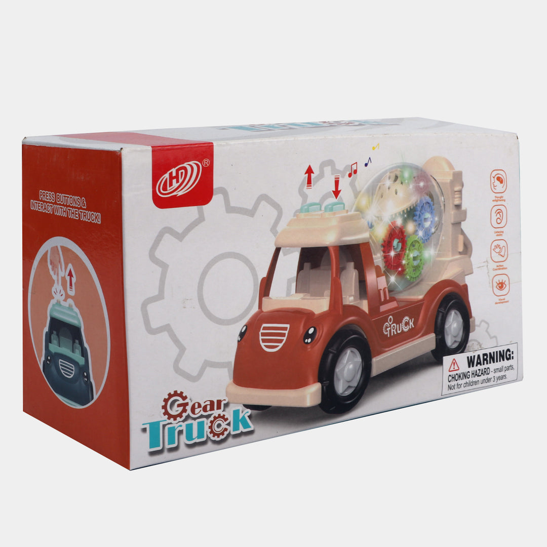 Light and Sound Funny Gear Truck Toy