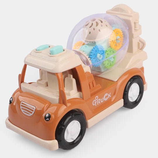 Light and Sound Funny Gear Truck Toy