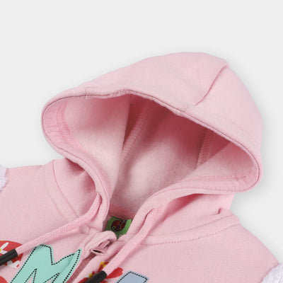 Infant Girls Knitted Jacket Smile - Quartz Pink