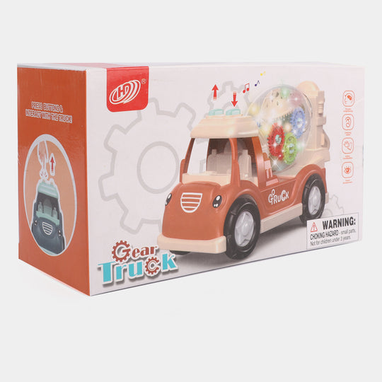 Light and Sound Funny Gear Truck Toy