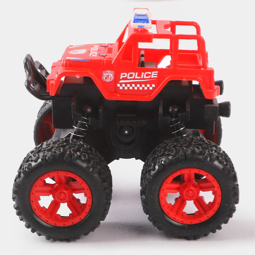 Friction Mini Sports Police Vehicle Toy For Kids