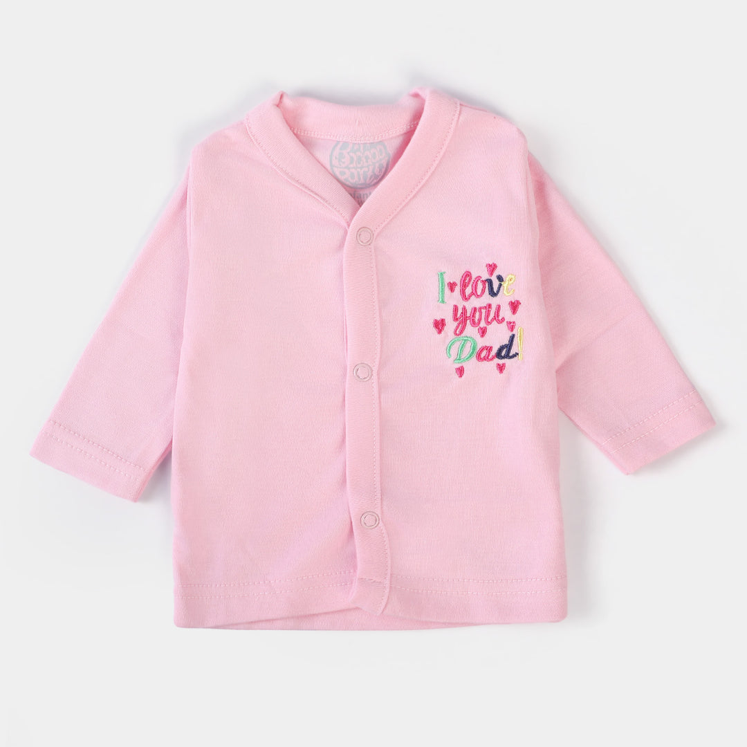 Infant Night Suit 2 Pcs Set New Born - L.Pink