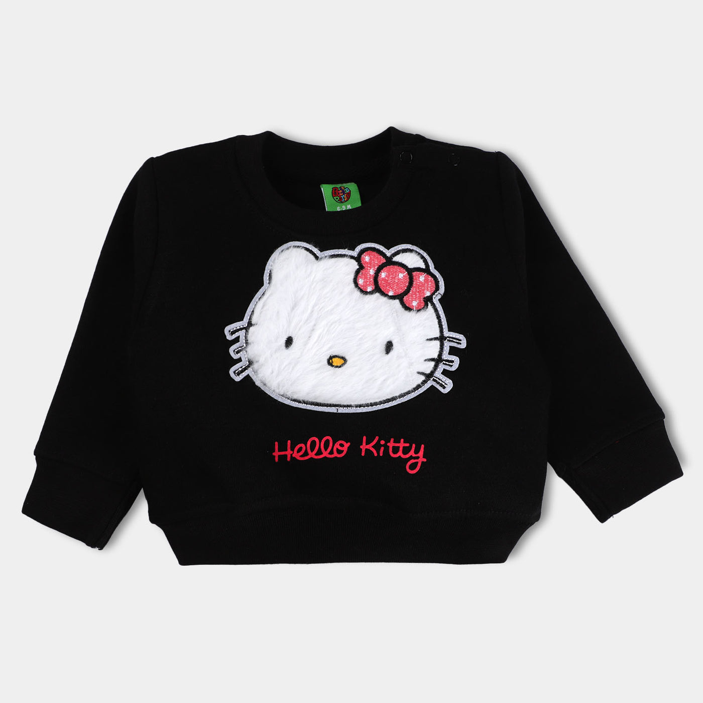 Infants Girls Sweatshirt Character -BLACK