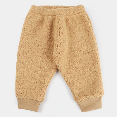 Infant Boys Knitted Suit Bear Face-BROWN