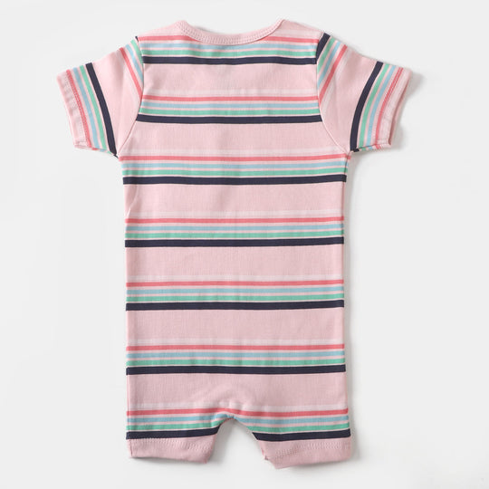 Infant Boys Knitted Romper Ship - Pink Marsh