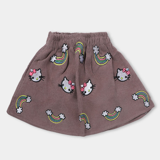 Girls Skirts Rainbow Kitty - Lt.Brown