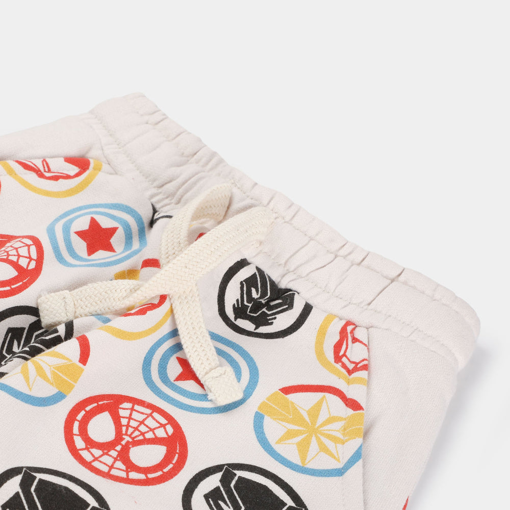 Boys Terry and Fleece Pajama -OFF-White