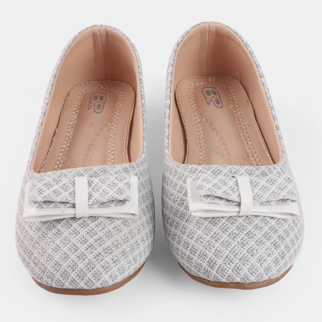 Girls Pumps SA-25-SILVER