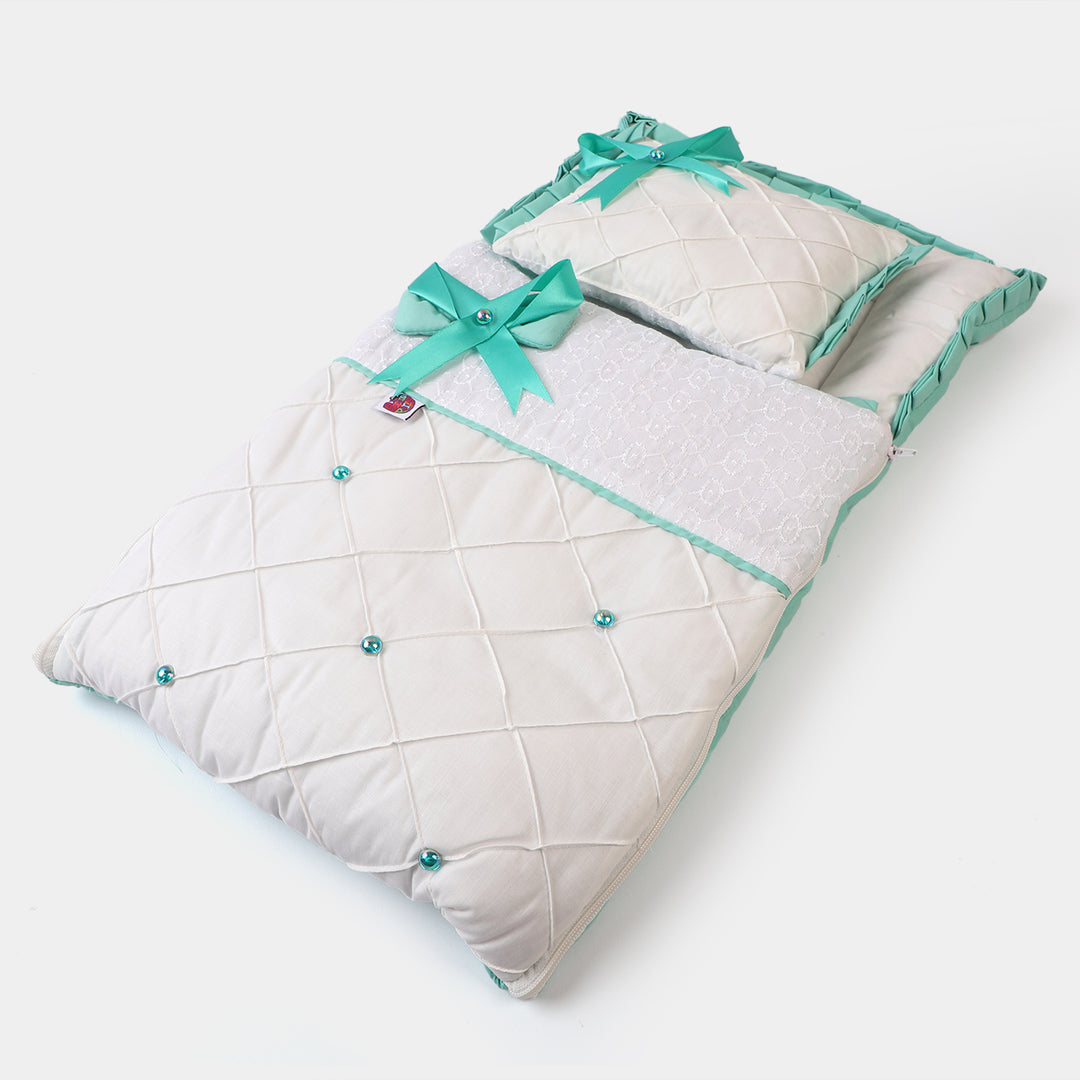 Baby Carry Nest Fancy 2PCs | Sea Green