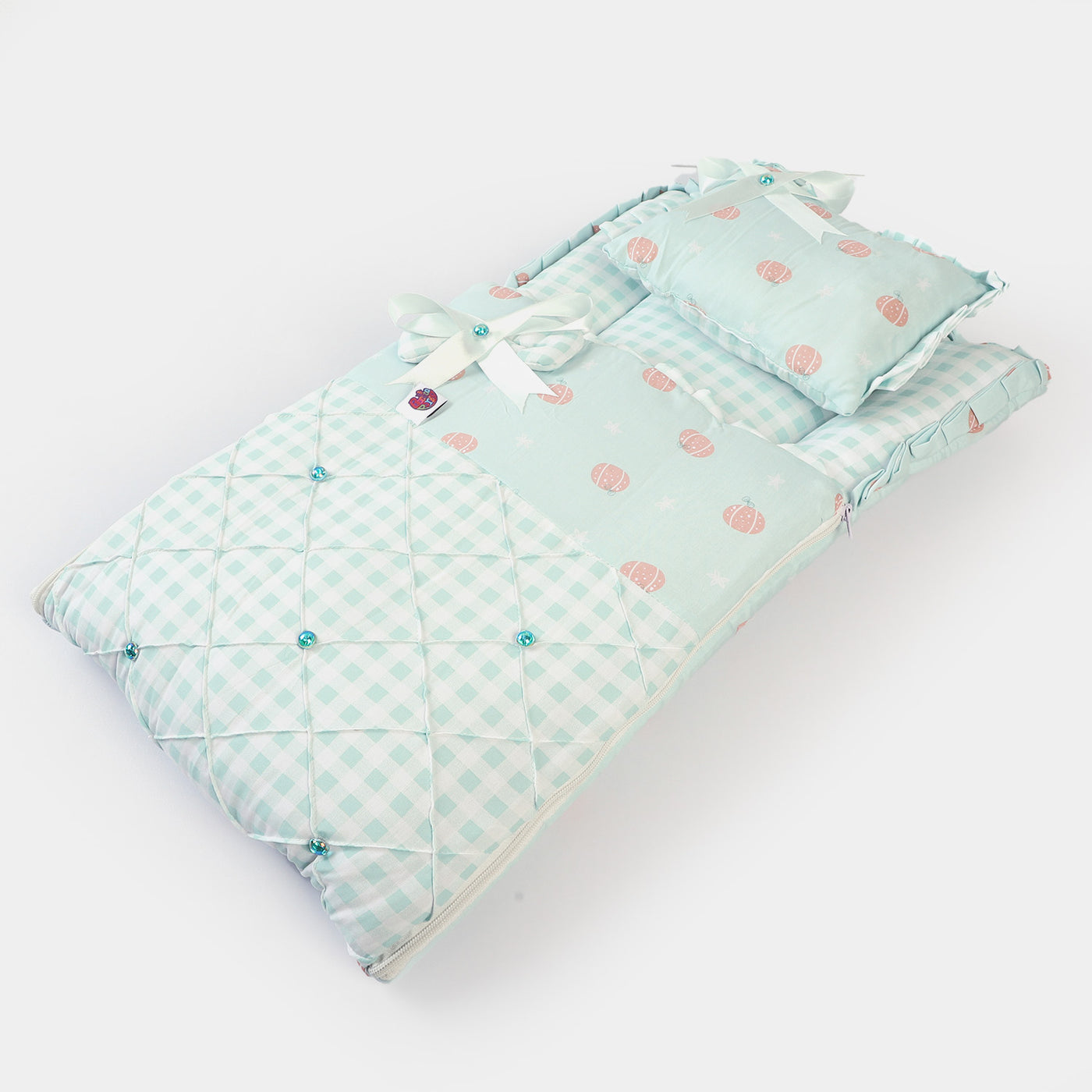 Baby Carry Nest Fancy 2PCs | Sea Green