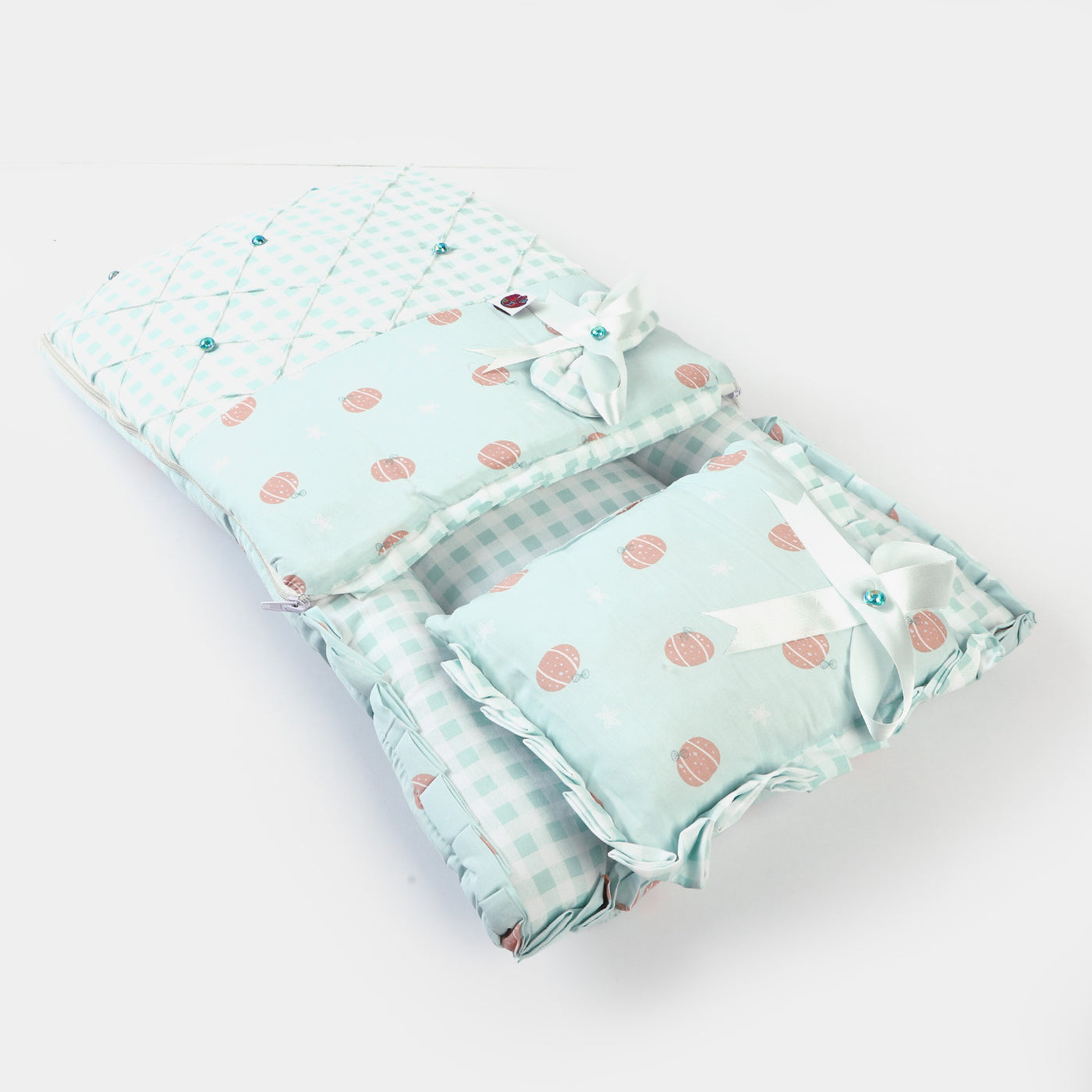 Baby Carry Nest Fancy 2PCs | Sea Green