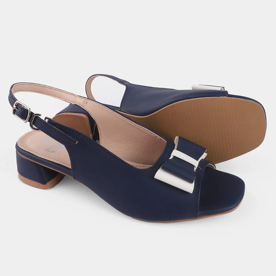 Girls Sandal Heels 456-61-NAVY