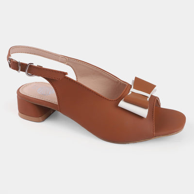 Girls Sandal Heels 456-61-BROWN