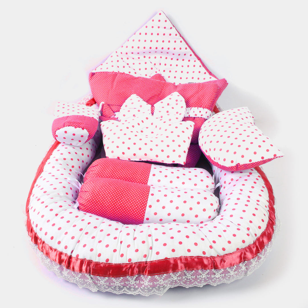 Baby Snuggle Bed Set 9pcs-Pink