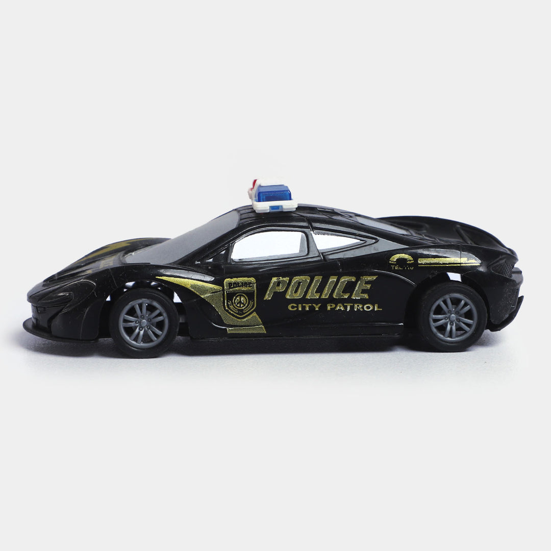 Pull Back & Go Police Vehicle Toy For Kids