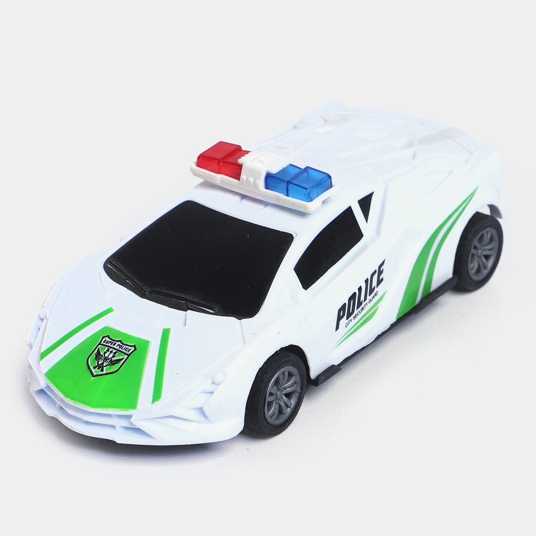 Pull Back & Go Police Vehicle Toy For Kids