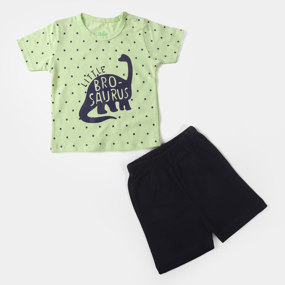 Infant Boys Set 2 Pc Bro Saurus - L.Green