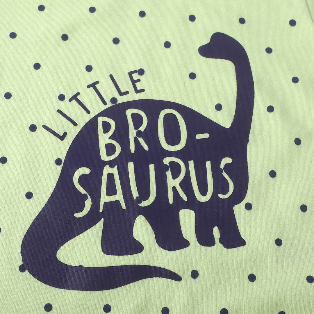 Infant Boys Set 2 Pc Bro Saurus - L.Green