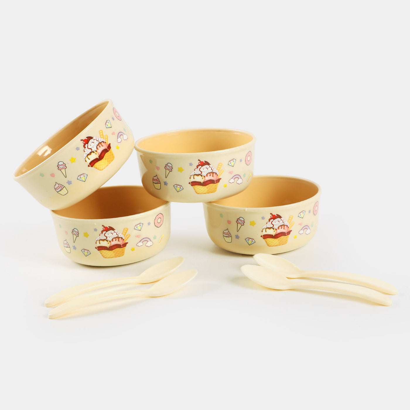 Bobby Rabbit Jelly Bowl W.Spoon 4 Pcs 3034