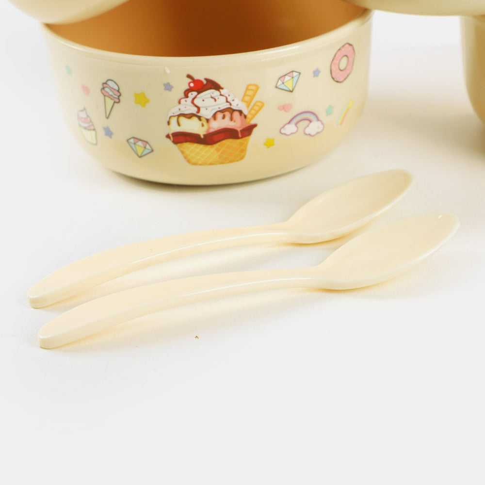 Bobby Rabbit Jelly Bowl W.Spoon 4 Pcs 3034