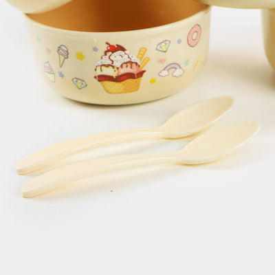 Bobby Rabbit Jelly Bowl W.Spoon 4 Pcs 3034