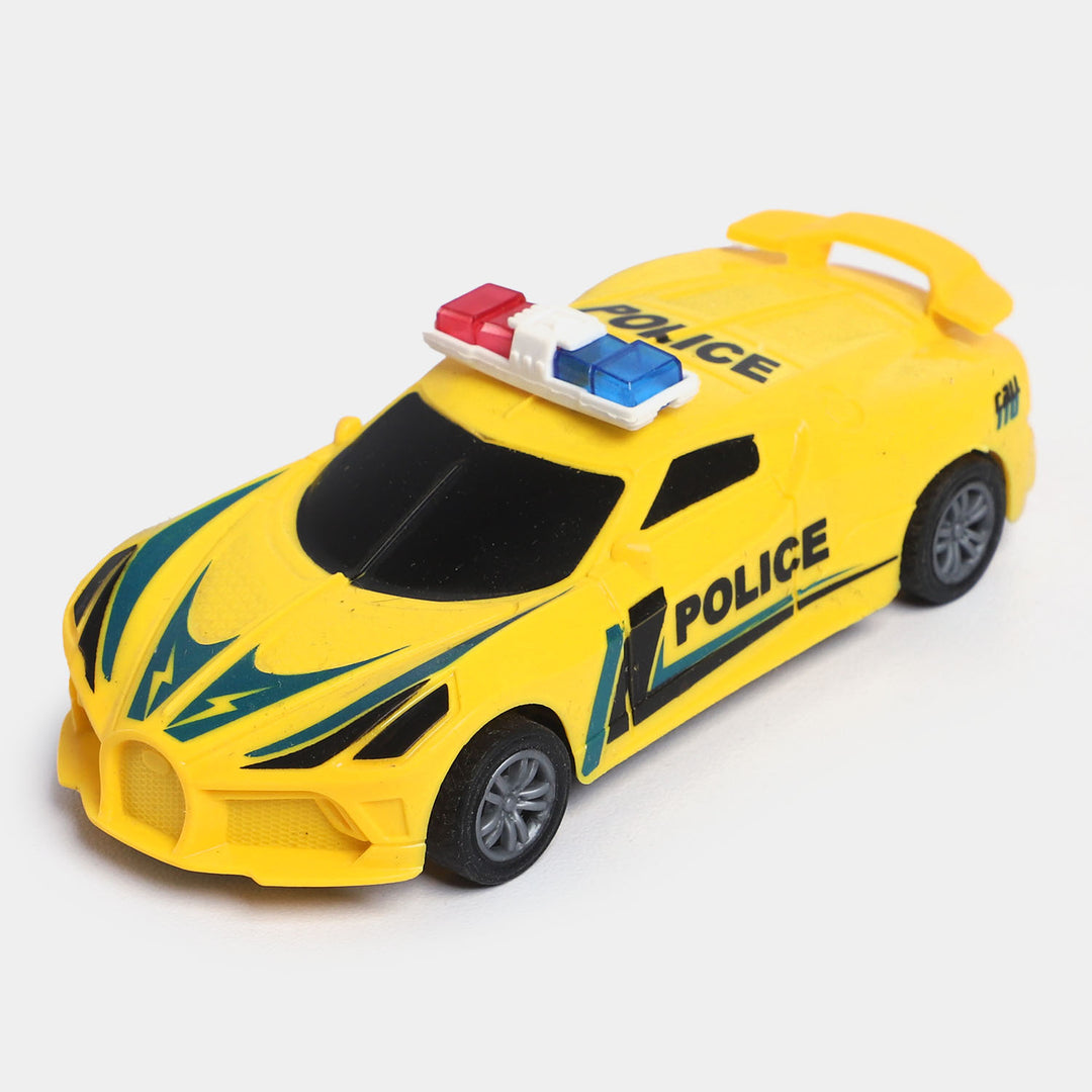 Pull Back & Go Police Vehicle Toy For Kids