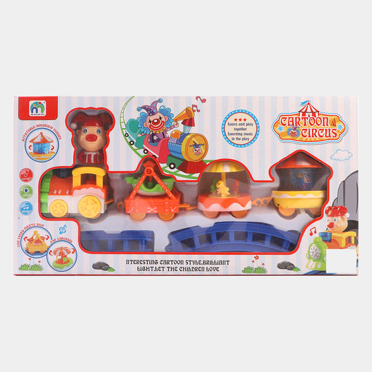 Cartoon Train Set Toy For Kids