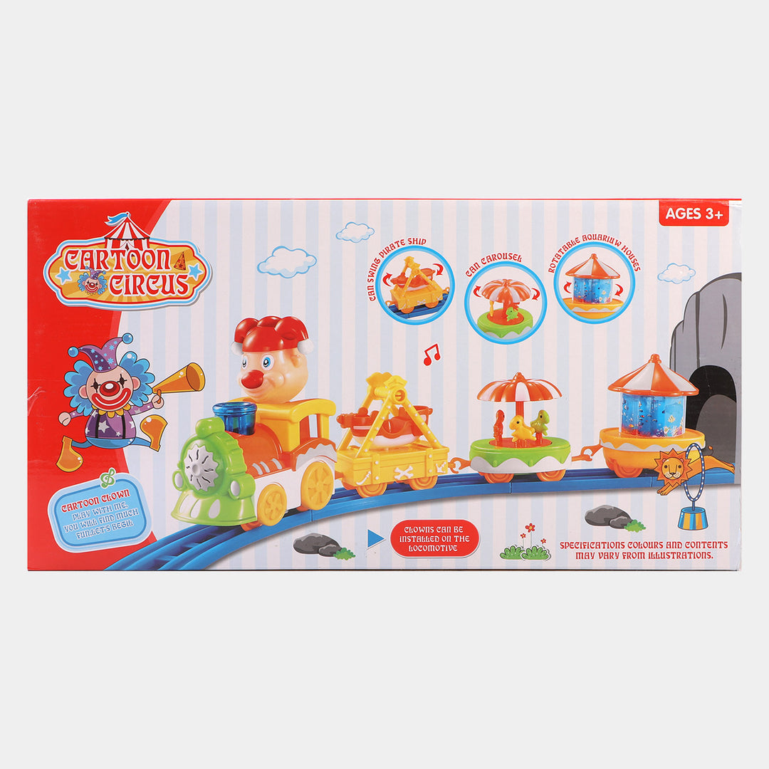 Cartoon Train Set Toy For Kids