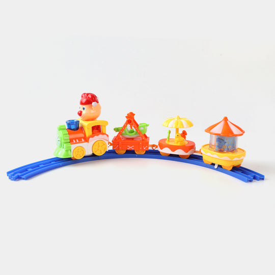 Cartoon Train Set Toy For Kids