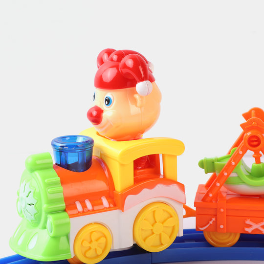 Cartoon Train Set Toy For Kids