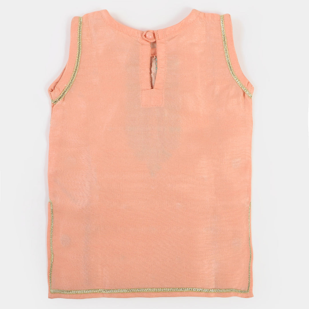 Infant Girls 2Pcs Suit Shine - Light Peach