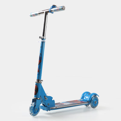 Kids Scooty 2 Back Wheels With Led Light | Blue