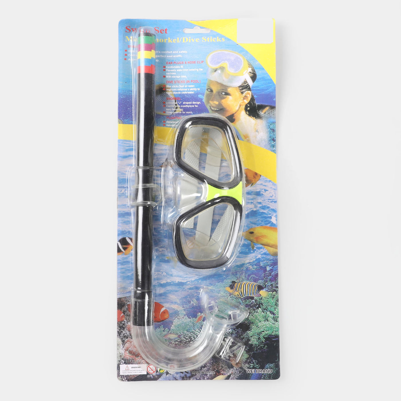 Snorkel & Mask Swimming Set For Kids