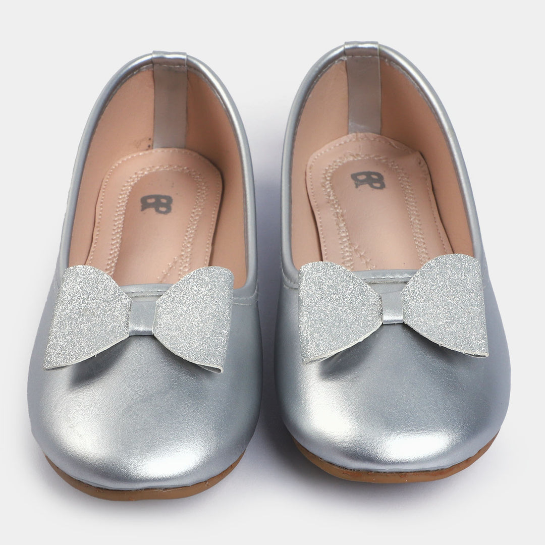 Girls Pumps 203-58-SILVER